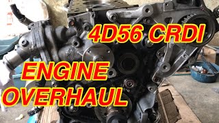 4D56 CRDI ENGINE OVERHAUL Ovherall [upl. by Atnwahsal]