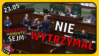 FAŁSZYWE OSKARŻENIA Najciekawsze momenty z Sejmu 230524 [upl. by Yenatirb]