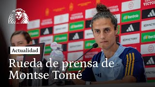 Montse Tomé quotNunca sentí que las jugadoras pidieran mi destitución estaba con confianzaquot [upl. by Nadaha]