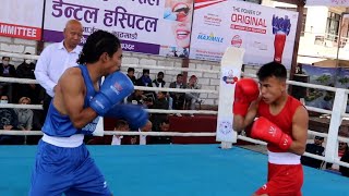 Madan Dangol Blue Vs Suman Nepali Red Boxing Fight  52 kg  Bir Ganeshman Boxing Championsip [upl. by Nirre616]