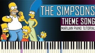 How To Play The Simpsons  Theme Song  Piano Tutorial [upl. by Lewej]