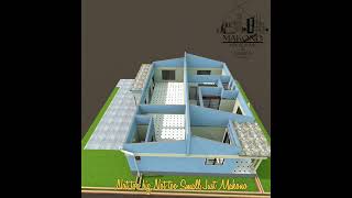 🔎Proposed Skillion Roof Modern House🏡2 Bedrooms Shower amp Toilet Open plan Loungedines to kitchen [upl. by Lohcin]