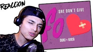 DUKI ft Khea  SHE DON´T GIVE A FO  Letra audio oficial [upl. by Nylad]