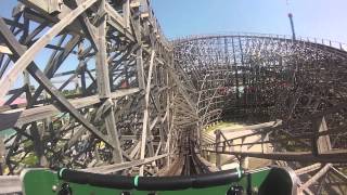 FULL RIDE Viper BACKWARDS at Six Flags Great America with OFFICIAL POV [upl. by Yattirb]