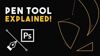 Pen Tool Explained  Photoshop tutorial [upl. by Enelram]