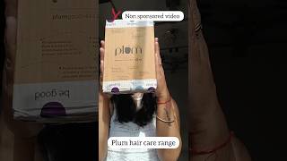 Honest rating Plum hair care range plum haircare hairmask hairshampoo hairserum hairscrub [upl. by Asseneg500]