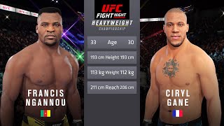 Francis Ngannou vs Ciryl Gane Full Fight  UFC Fight Night [upl. by Rombert]