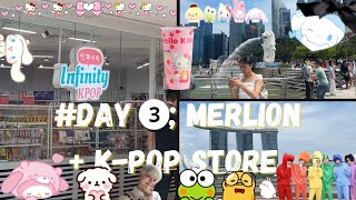 day 3 in Singapore Exploring Merlion  Kpop store  best tourist attraction in Singapore [upl. by Dnomaj]