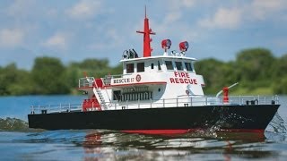 RC84Films  Unboxing Rescue 17 RC FireBoat [upl. by Ytissahc]