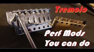 Getting the best performance from your stock tremolo bridge  NEW String Locking Bridge Block [upl. by Doerrer556]