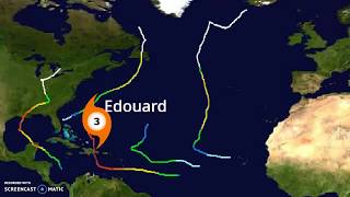 2020 Hypothetical Atlantic Hurricane Season Animation Suggested by quotDeja Vuquot on Discord [upl. by Cogswell]