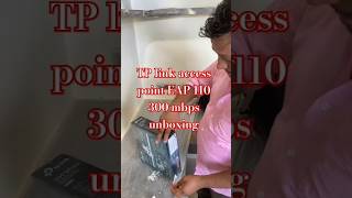 TPLINK WiFi  access point EAP 110 300 mbps 24 unboxing [upl. by Weinreb]