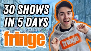 I saw 30 shows at the Edinburgh Fringe  2023 vlog part 1 [upl. by Eecyak]