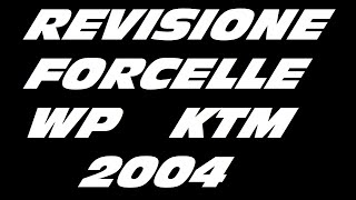 Revisione completa delle forcelle WP KTM 2004\2005 [upl. by Enigroeg]