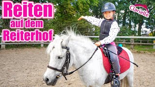 Reiten auf dem Reiterhof  Reiten lernen mit meinem Pony galopp und trab  Clarielle [upl. by Harry]