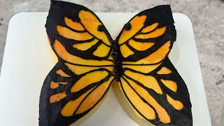 Butterfly Cake  How to Decorate a Butterfly Cake  How To Decorate a Cake  Intermediate Level [upl. by Yenahpets]