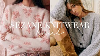 MY SEZANE KNITWEAR COLLECTION 🎀  Sezane Try On Haul 2024 [upl. by Yddet]