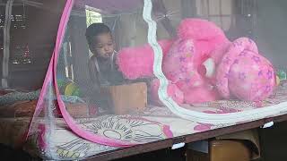 uttarakhand cutebaby funny activity shivansh new teddy playing [upl. by Anson]