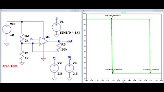 LTSpice Opamp Comparatos 22  The physical meaning of Hysteresis comparators [upl. by Boothe313]