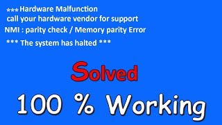 quotThe System Has Haltedquot quotProblem Solution 2018quot [upl. by Refenej776]