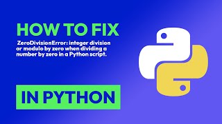 How to fix ZeroDivisionError integer division or modulo by zero when dividi in Python [upl. by Gwenora920]