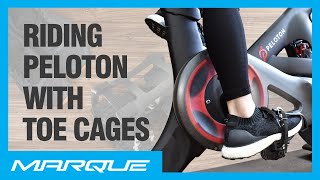 Riding Peloton With Toe Cages  How To Ride With Regular Shoes  Tips amp Tricks For Peloton Riders [upl. by Glinys66]