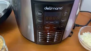 Pulë fshati me oriz në tenxhere Delimano  Haw to make chicken with rice on Delimano Multicooker [upl. by Halsy]