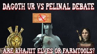 Pelinal vs Dagoth Ur Debate the Khajiit Question [upl. by Anelhtak]