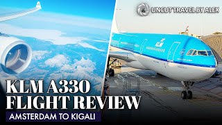 KLM A330 Business Class Review  Amsterdam to Kigali Flight Report [upl. by Karla]