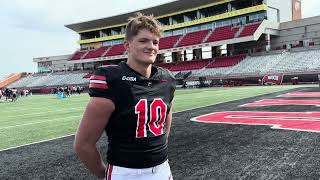 WKU FB QB Caden Veltkamp – Spring Showcase  4202024 [upl. by Delanty]