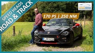 Abarth 124 Spider Test 170 PS  Fahrbericht  Review  Speed Heads [upl. by Meirrak]