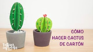 Cómo hacer cactus de cartón [upl. by Idnis193]