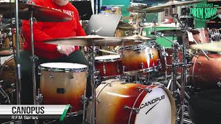 Canopus RFM 121420 Drum Set Made in Japan [upl. by Ahsienad]