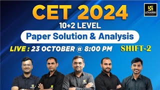 23 Oct Raj Cet Paper Solution 2024  Raj CET102 Paper Solution Shift 2  Utkarsh Classes [upl. by Margarete701]