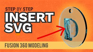 How to insert an SVG logo in Autodesk Fusion 360 for Complete Beginners [upl. by Karissa456]