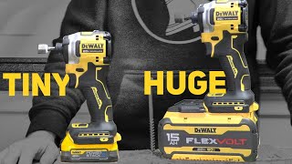 🔥 DeWalt POWERSTACK vs 15AH FLEXVOLT ⚡ DCF840 vs DCF850 [upl. by Ahsyas765]