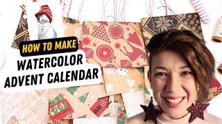 How I Made a Watercolor Advent Calendar My First DIY Project [upl. by Roter]