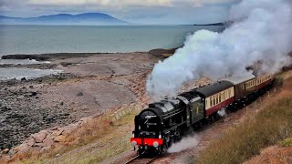 Steaming Along the Cumbrian coast Line Harrington to Whitehaven Cumbria [upl. by Abehs]