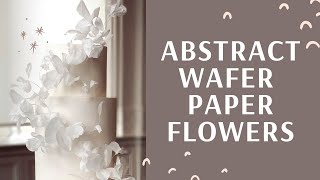 Wafer Paper Flowers Tutorial for Cake  Butterfly  With Finespun Cakes [upl. by Lenwood]