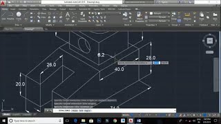 AutoCAD Isometric Drawing Tutorial No1 Tamil [upl. by Mathilda764]