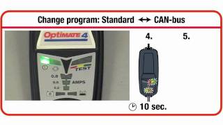 Standard to CANbus program change  OptiMate 4 Dual Program [upl. by Astiram]