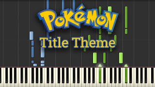 Title Theme  Pokémon Red and Blue Piano Tutorial [upl. by Fasa807]