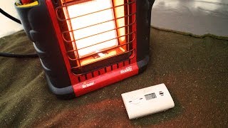 Carbon Monoxide Test using a Propane Heater in a Tent  16 Hour Test Mr Heater [upl. by Machute]