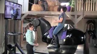 Riding Lesson on Riding Simulator with Jody Ambrose [upl. by Sicular]