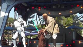 Master Yoda Head Jedi Training Academy Walt Disneyland [upl. by Cacie301]