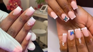 31 short acrylic nail ideas ✨🤍 [upl. by Octavus]