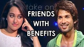 Sonakshi Sinha Shahid Kapoor Imran Khan amp Ajay Devgn talk about Friends with Benefits [upl. by Bihas360]