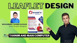 How to create Leaflet design।। লিফলেট ডিজাইন তৈরী।। 2024 [upl. by Spalla]