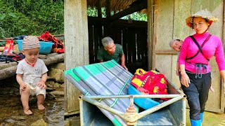 Harvest green vegetables to sell  Gardening  Grandpa is well again [upl. by Mindy974]