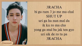 Stray Kids 3RACHA Easy Lyrics Bang Chan Changbin HAN [upl. by Reeba]